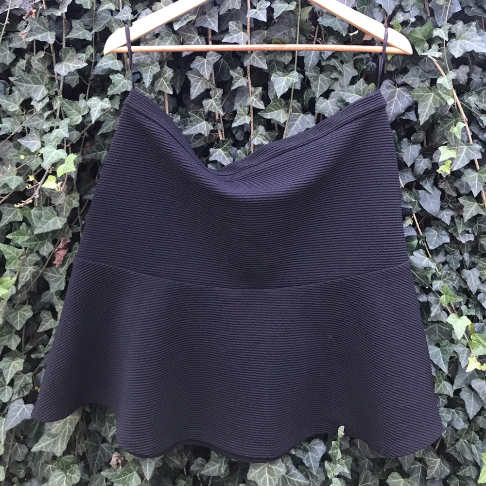 Black Calvin Klein Mini Skirt with Back Zipper